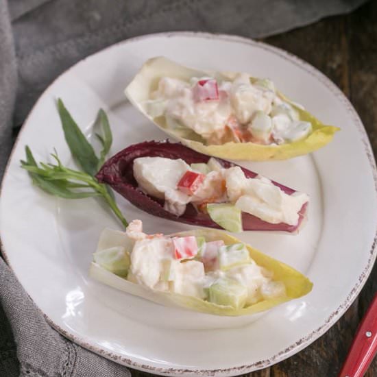 Lobster Salad in Endive Cups