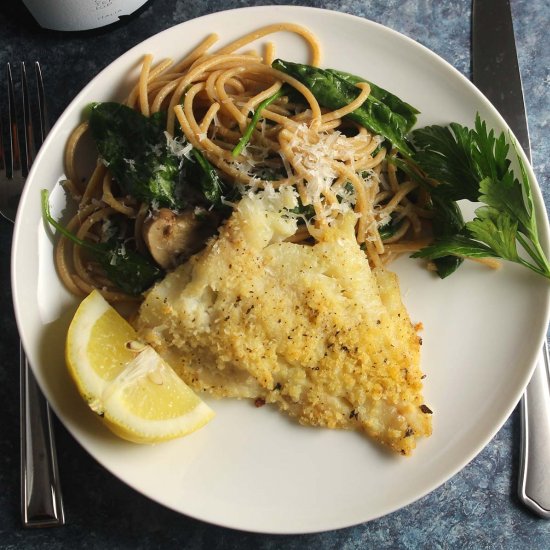 Baked Haddock with Pasta