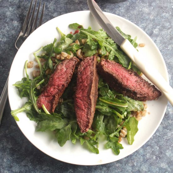 Steak Salad with Farro