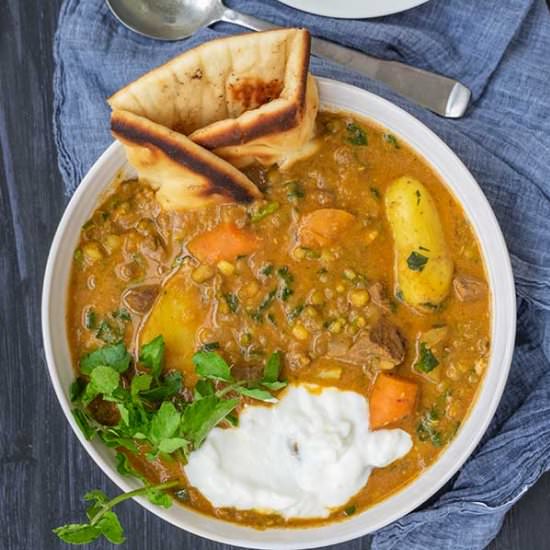 IP Spiced Beef Stew With Mung Beans