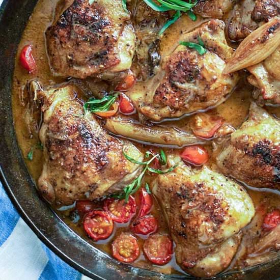 Dijon Chicken with Shallots