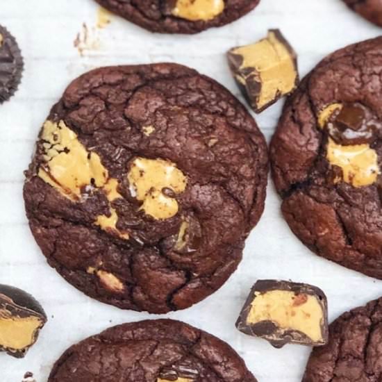 Peanut Butter Cup Brownie Cookies