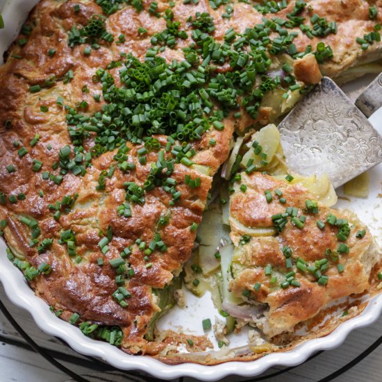 Golden Baked Potato-Zucchini-Gratin