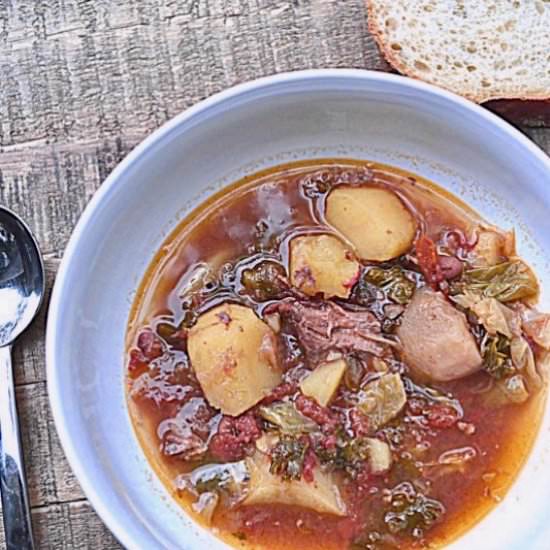 Portuguese Bean & Greens Soup