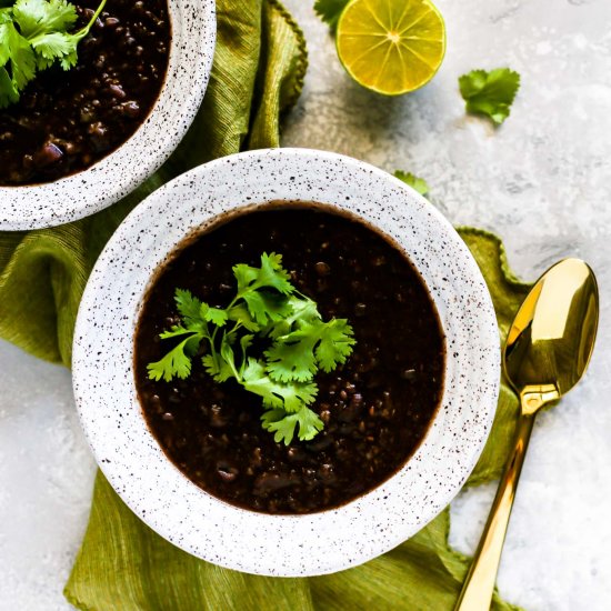 Instant Pot Black Bean Soup