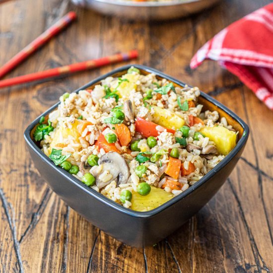 Vegan Pineapple Fried Rice