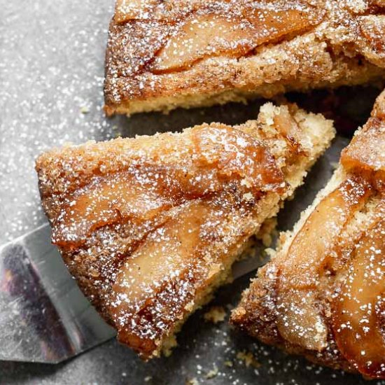 Upside-Down Pear Cake