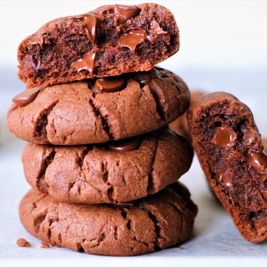 Double Chocolate Pudding Cookies