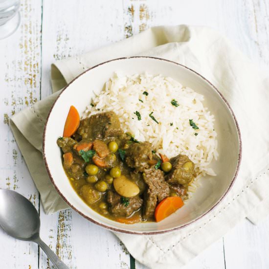 Peruvian Cilantro Beef Stew