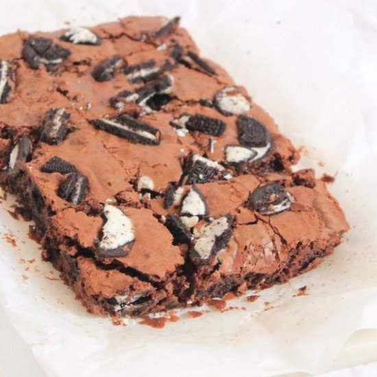 Oreo Stuffed Chocolate Brownies