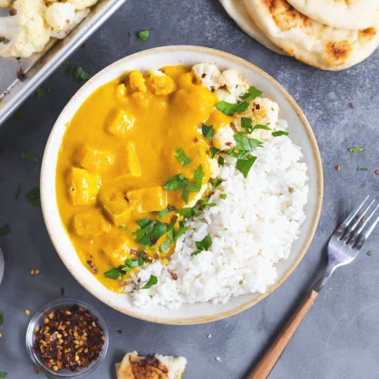 Butternut Squash Cauliflower Curry