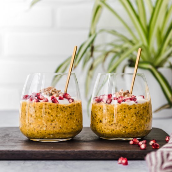 Vegan Pumpkin Pie Overnight Oats