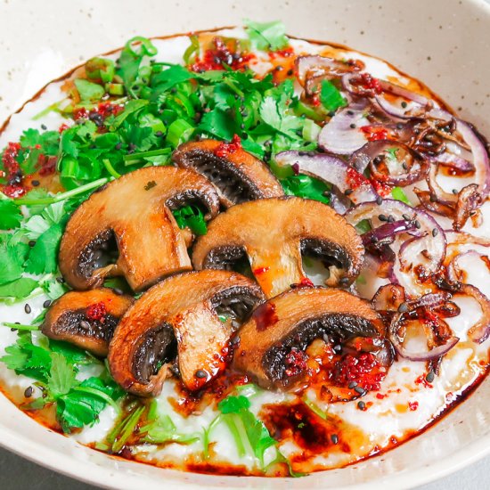 Comforting Mushroom Rice Porridge