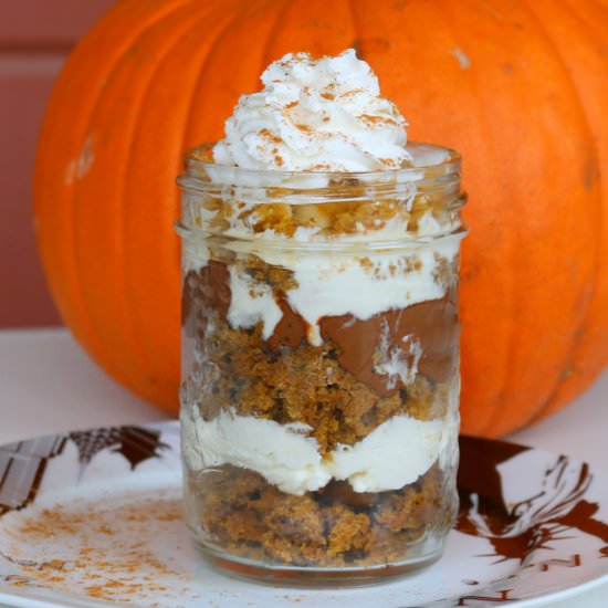 Pumpkin Cheese Nutella Trifle