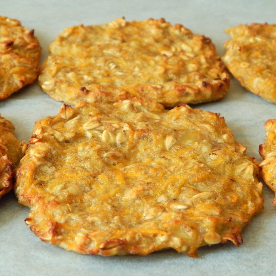 BLW Carrot and oat fritters