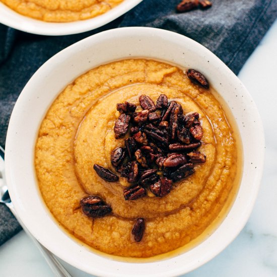 Pumpkin Fonio with Spiced Pecans