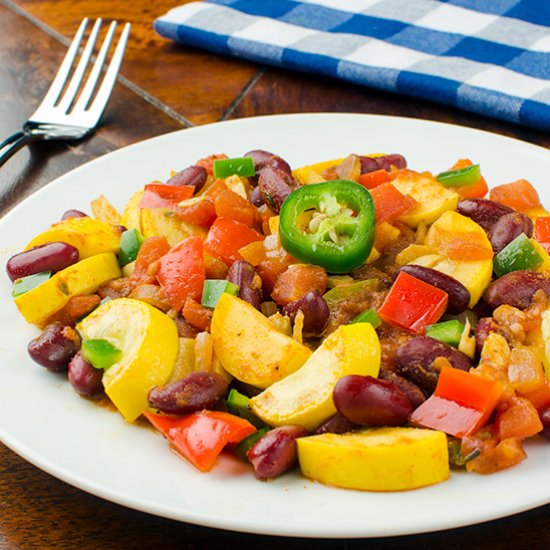 Chili-Spiced Vegetable Stir-Fry