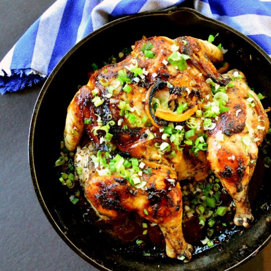 Lemon Garlic Roast Chicken