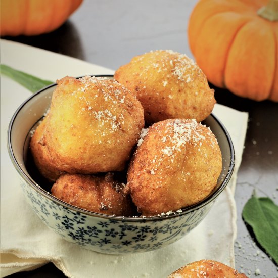 Savory Pumpkin Ricotta Fritters