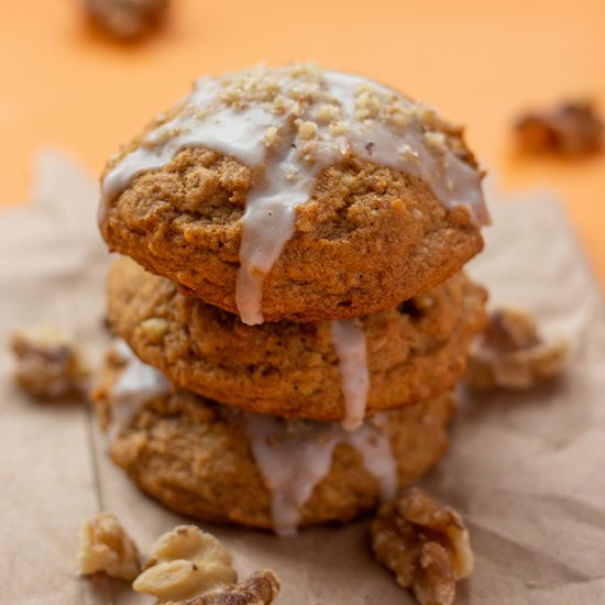 Vegan Pumpkin Walnut Cookies