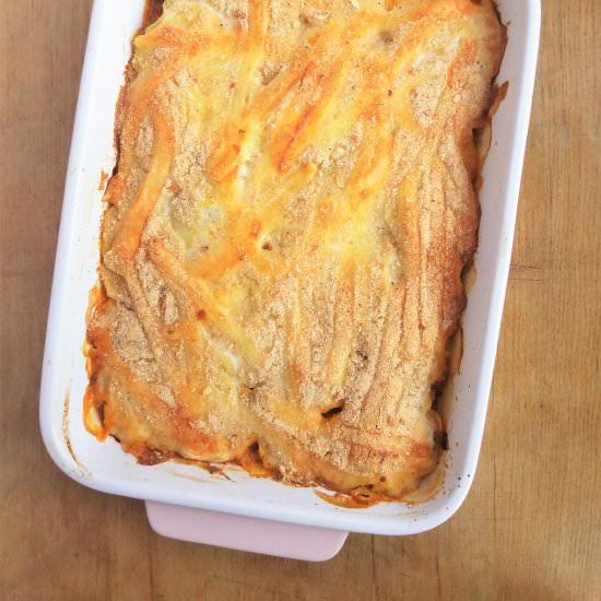 Potato Ground Meat Gratin