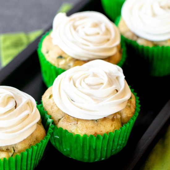 Caramel Apple Zucchini Muffins