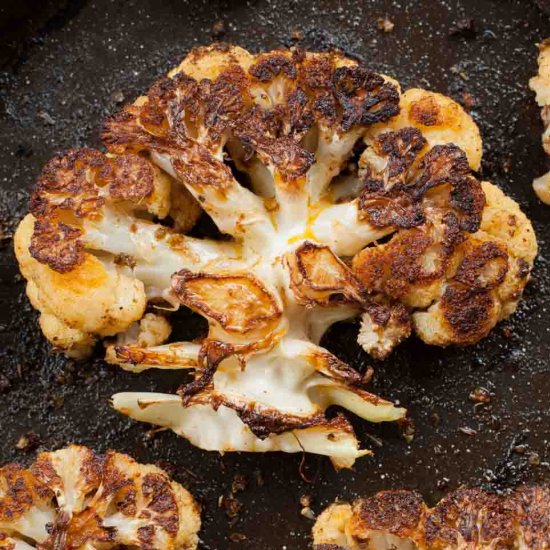 Roasted cauliflower steaks recipe