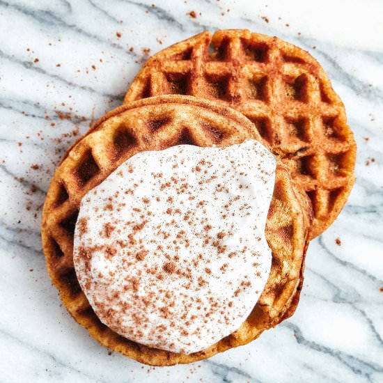 Pumpkin Spice Buckwheat Waffles