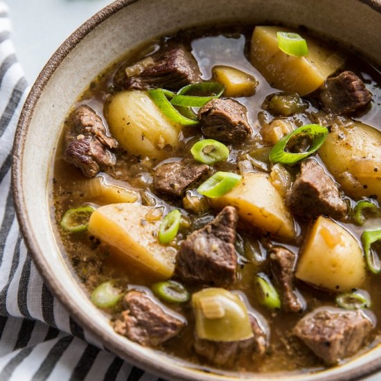 Instant Pot Steak & Potato Soup