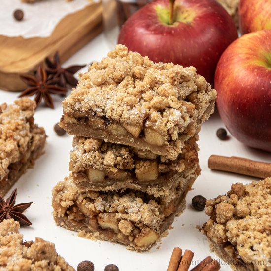 Vegan Apple Crisp Bars