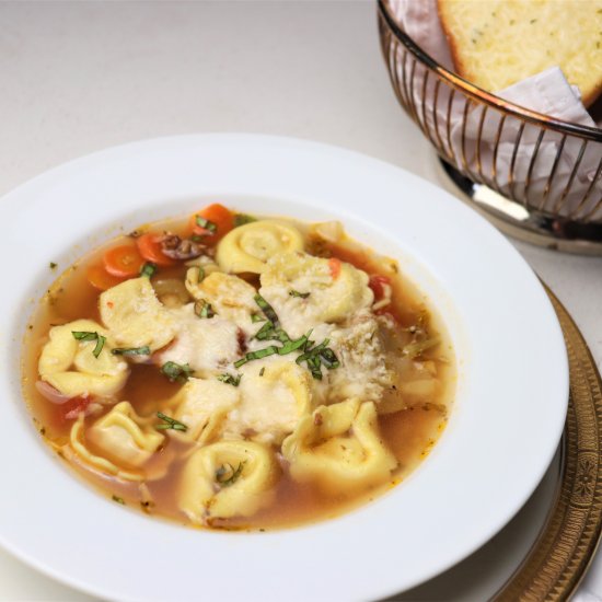 Italian Sausage and Tortellini Soup