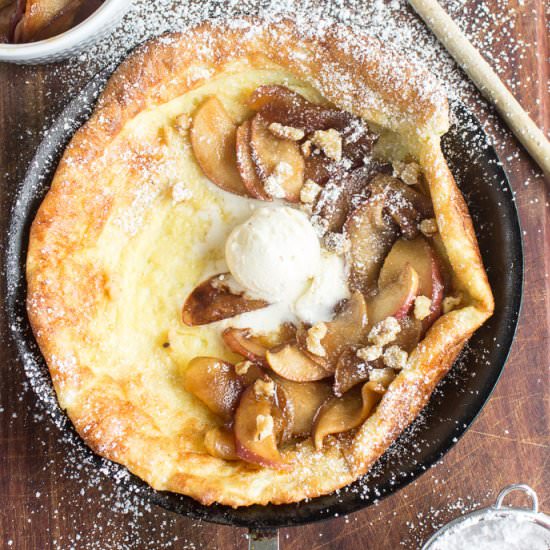 Apples Foster Dutch Baby