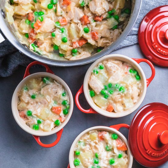 Easy Chicken Pot Pie w/ Puff Pastry