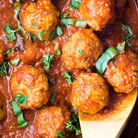 Crockpot Turkey Meatballs