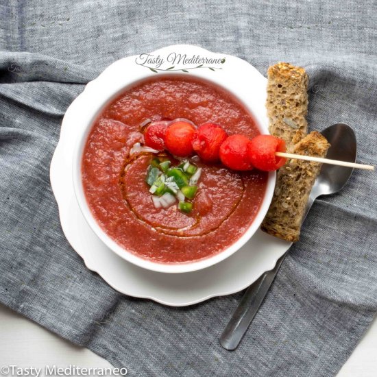 Watermelon gazpacho