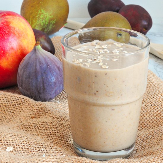 Fig smoothie with peanut butter