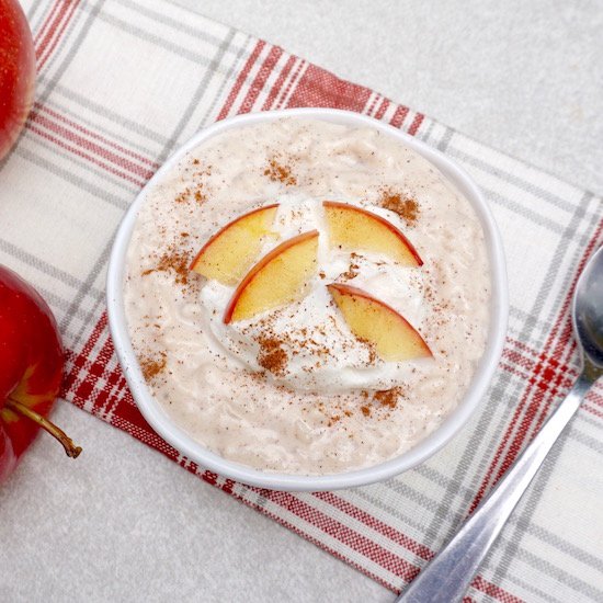 Apple Cinnamon Rice Pudding