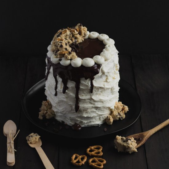 Chocolate Chip Cookie dough cake