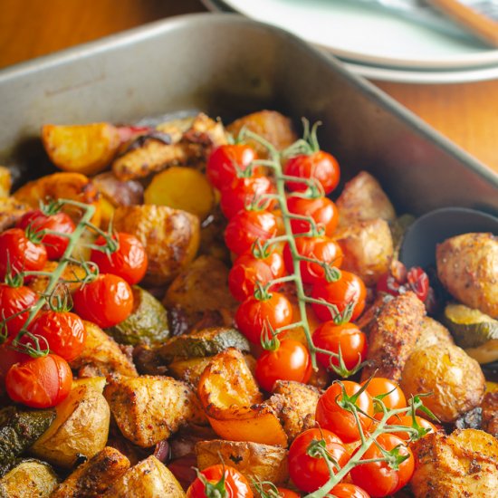 Cajun Chicken and Vegetables