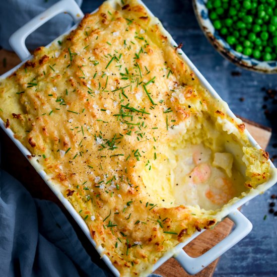 Fish Pie with Cheesy Mash