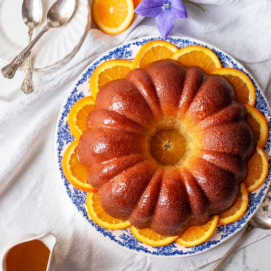 Orange Poppy Seed Bundt Cake