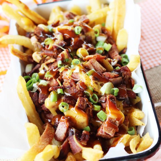 Smoked Bacon Brisket Fries