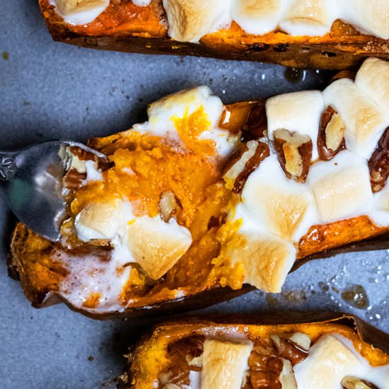 Twice Baked Sweet Potatoes