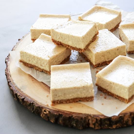 Chai Cheesecake Bars