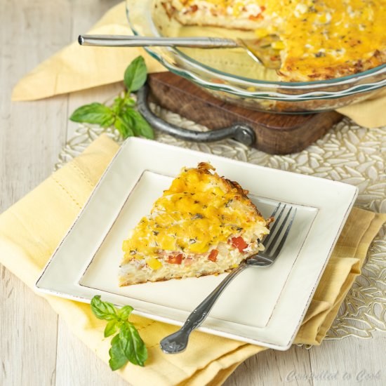 Corn and Bacon Quiche