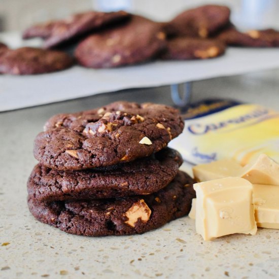 Choc CARAMILK Cookies