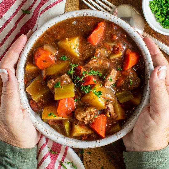 Old-Fashioned Slow-Baked Beef Stew