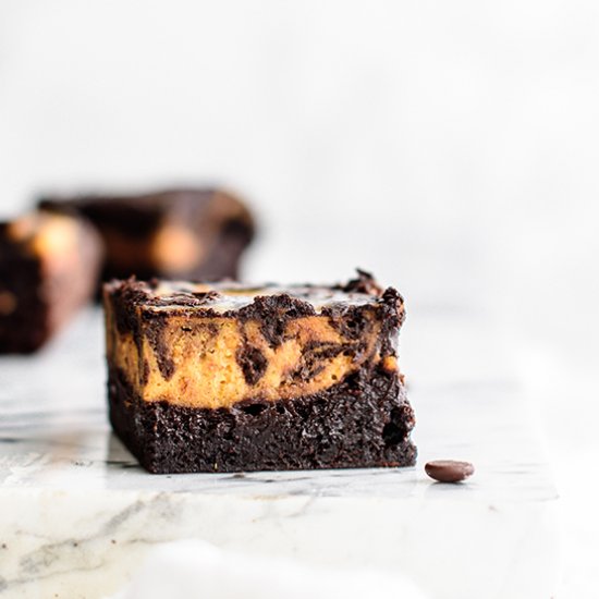 Fudgy Pumpkin Swirl Brownies