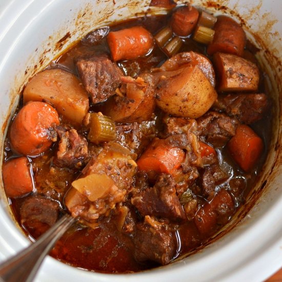 Crock Pot Beef Stew for Two