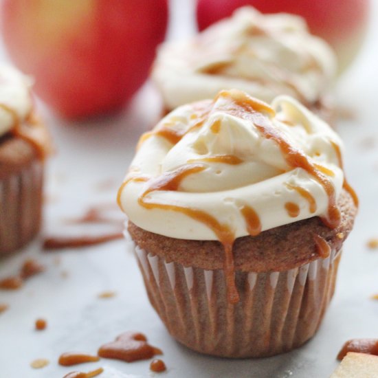 Caramel Apple Spiced Cupcakes